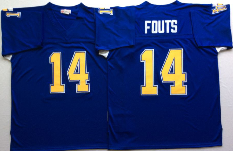 NCAA Men San Diego Chargers Blue #14 fouts